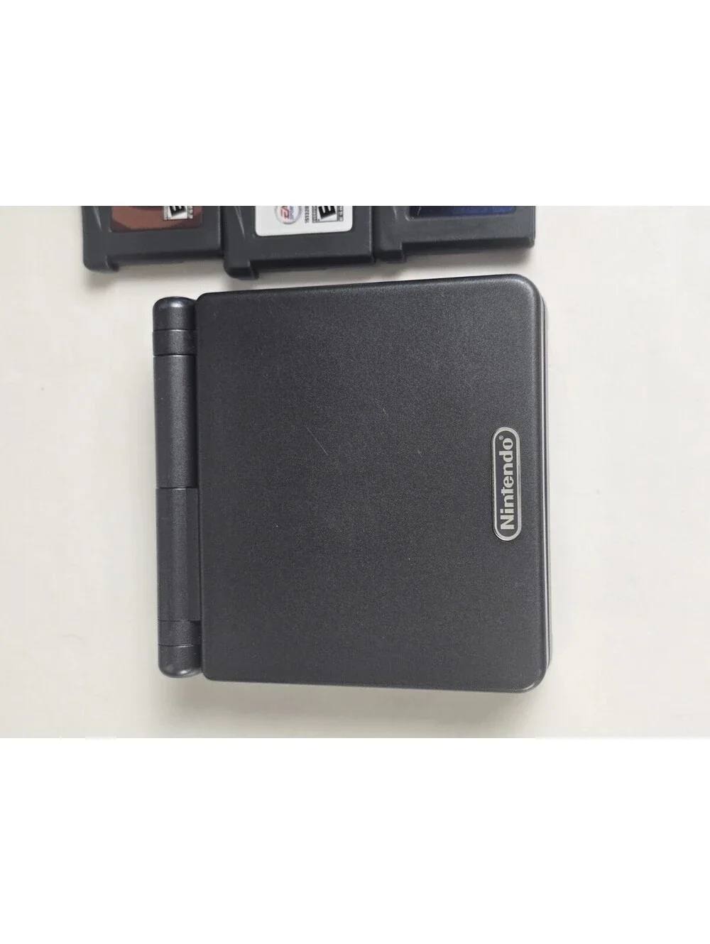 Nintendo Game Boy Advance SP AGS 001 Onyx Black GBA Console Bundle Tested